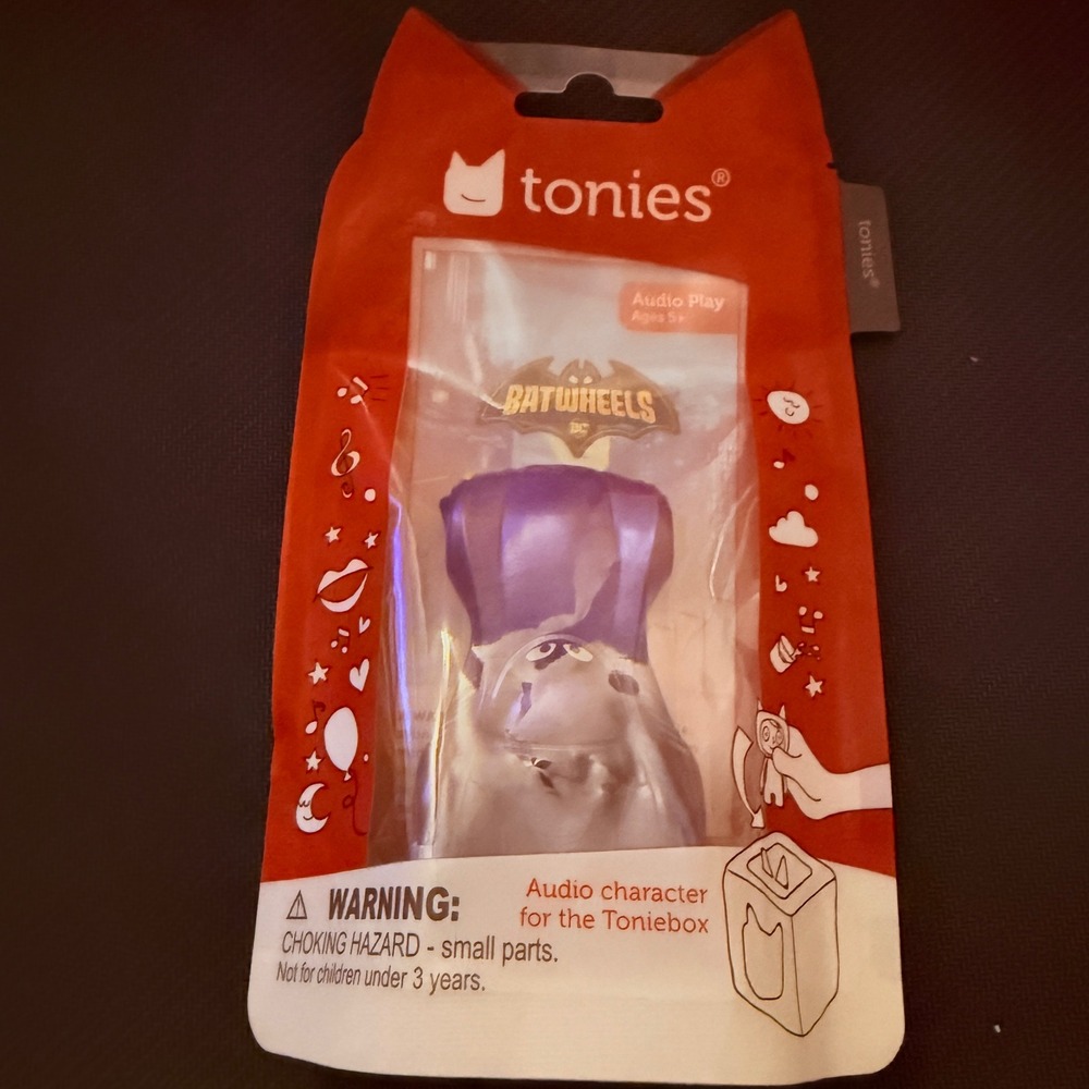 Tonies Batwheels Audio Character Kids OS Purple New Bam Batmobile DC Toniebox